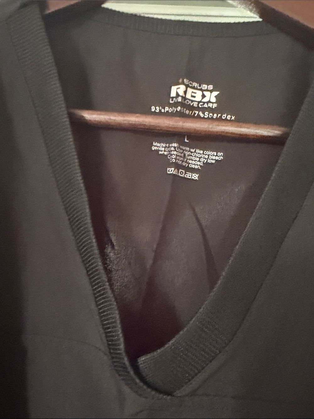RBX Women's Black V-Neck Scrub Tops (2) - Picture 5 of 5